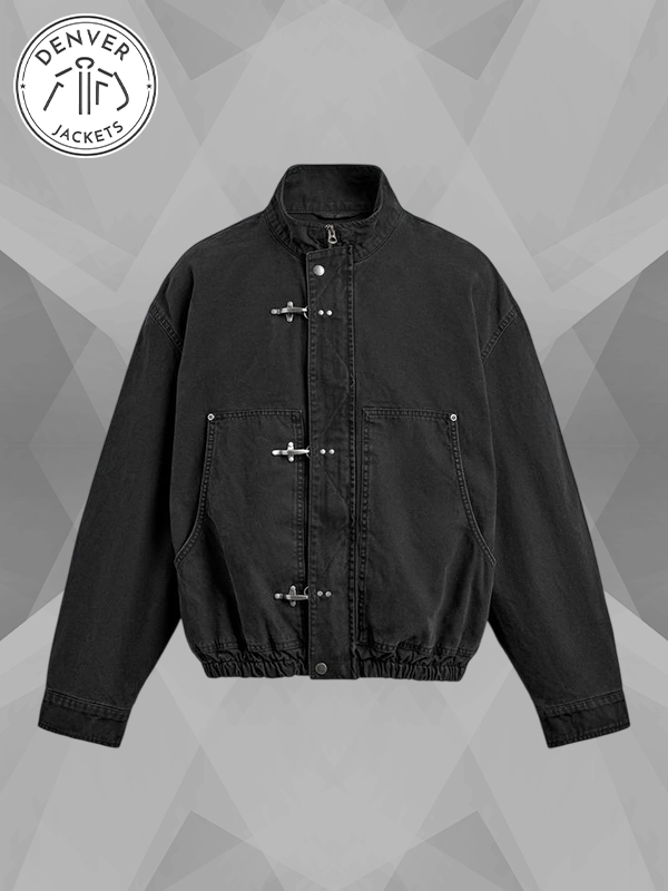 Zara Fireman Clasp Jacket Black