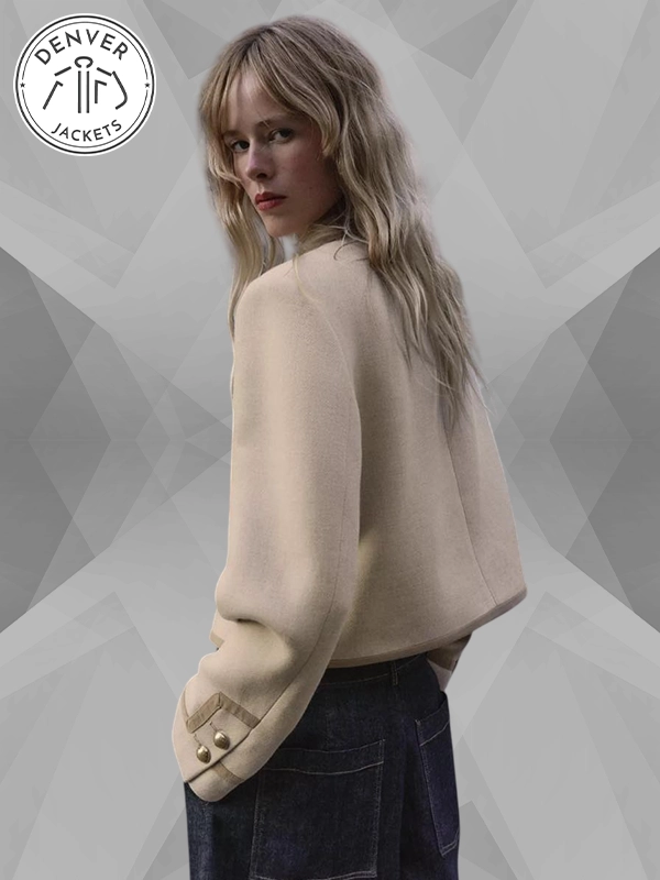 Zara Napoleon Beige Jacket Beige