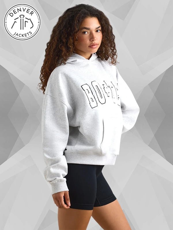 bo and tee Oversized Hoodie Grey