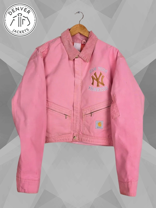 carhartt x ny yankees vintage jacket Pink