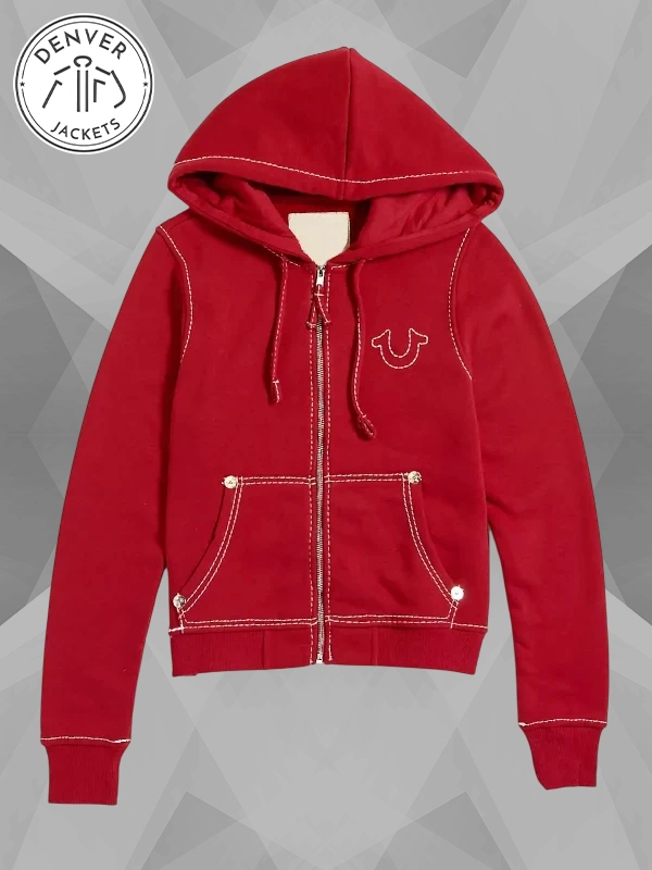 true religion red hoodie