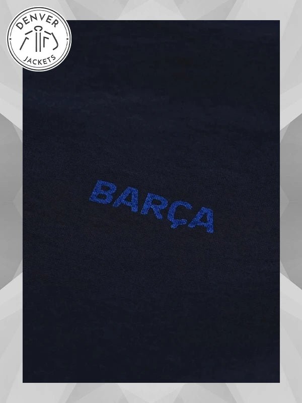 yen town market x FC Barcelona jacket Blue